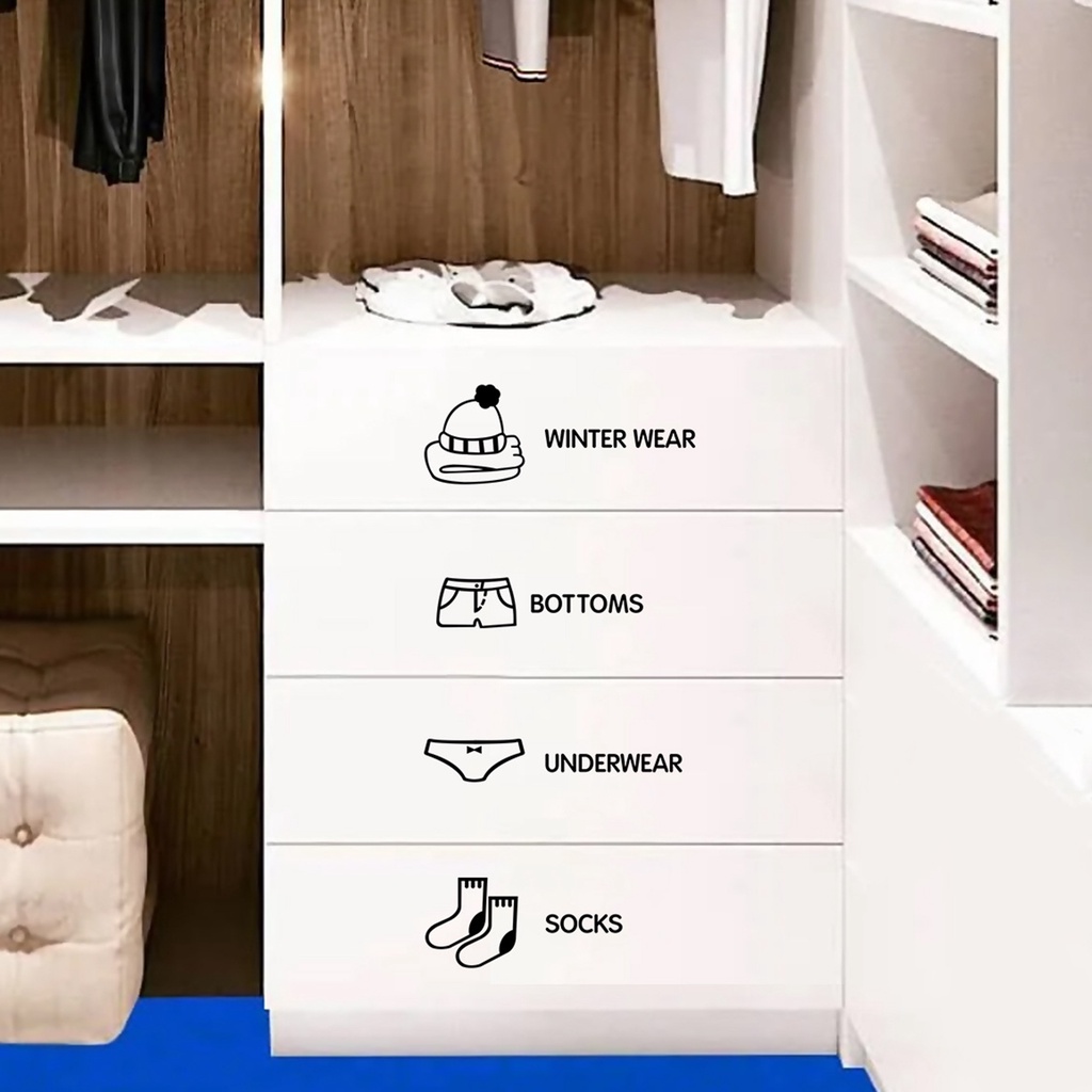 Set 7 Miếng Dán Logo Bằng Giấy Gọn Nhẹ Có Thể Tháo Rời Trang Trí Nhà Cửa