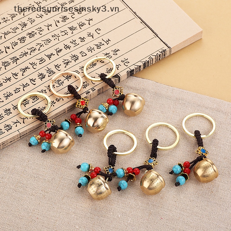 Móc Chìa Khóa Bằng Đồng Thau Thời Trang Vintage