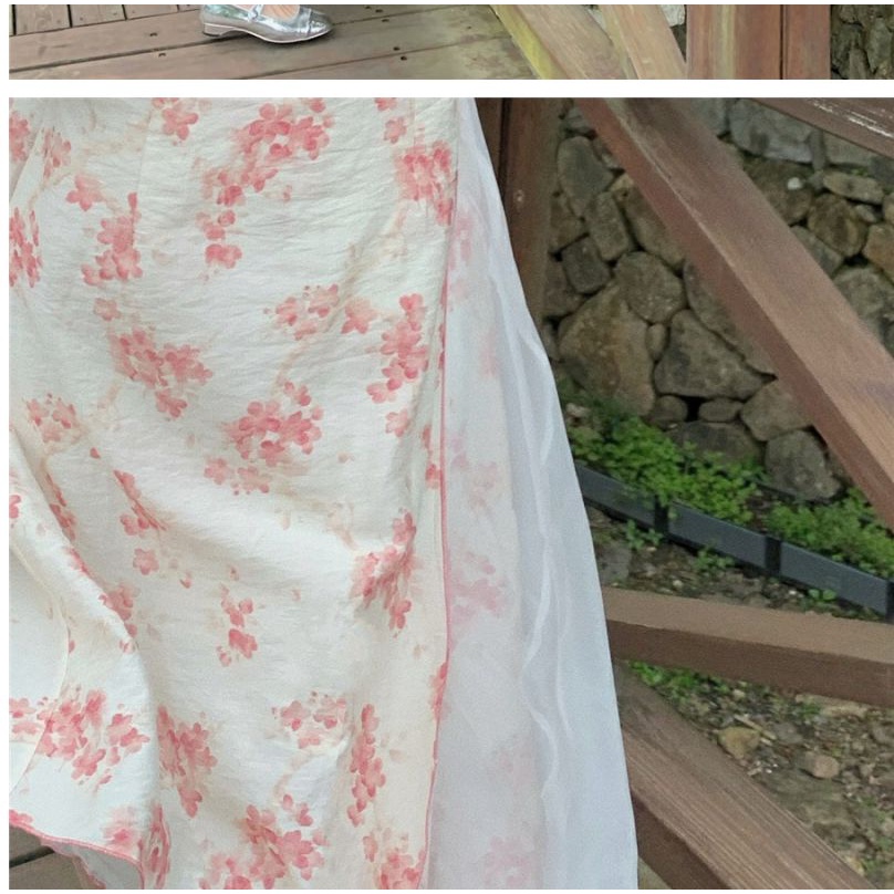 Đầm Hoa Đào Phong Cách Trung Quốc Thời Trang Mùa Hè Hàng Mới 9VQ1