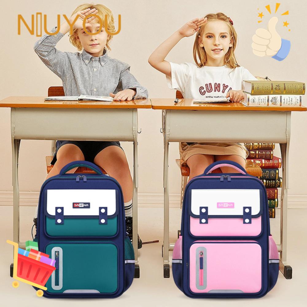 NIUYOU Balo Đi Học Bằng Polyester Siêu Nhẹ Chống Thấm Nước Sức Chứa Lớn Thời Trang Cho Trẻ Mẫu Giáo