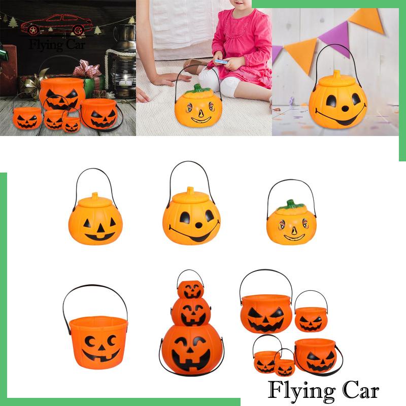 Xô Đựng Kẹo Có Tay Cầm Trang Trí Halloween