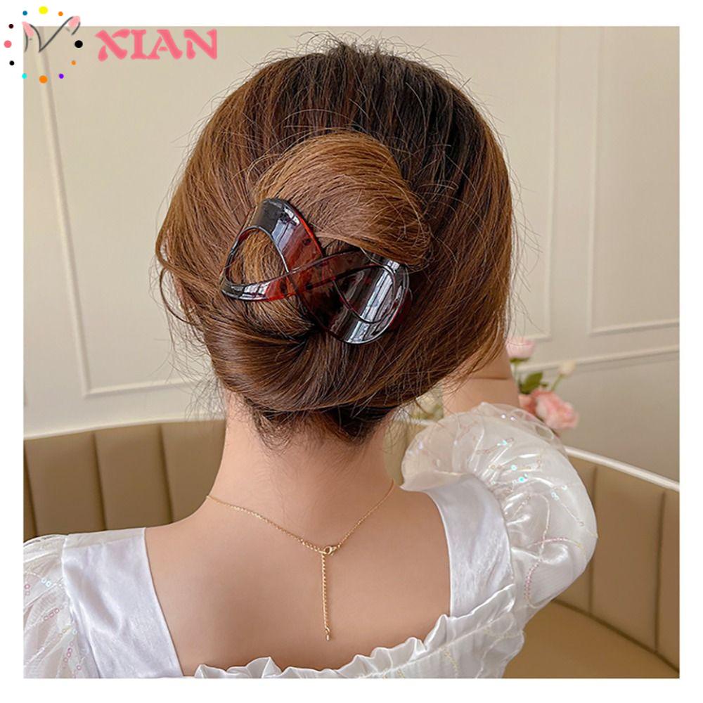 XIANTIN Set 3 Kẹp Tóc Càng Cua Tạo Kiểu Thời Trang Chống Trượt