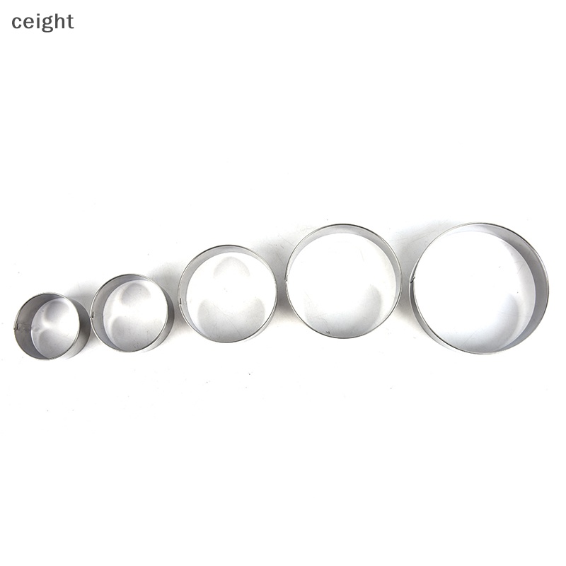1 Set Khuôn Cắt Bánh Quy Hình Tròn Bằng Thép Không Gỉ DIY