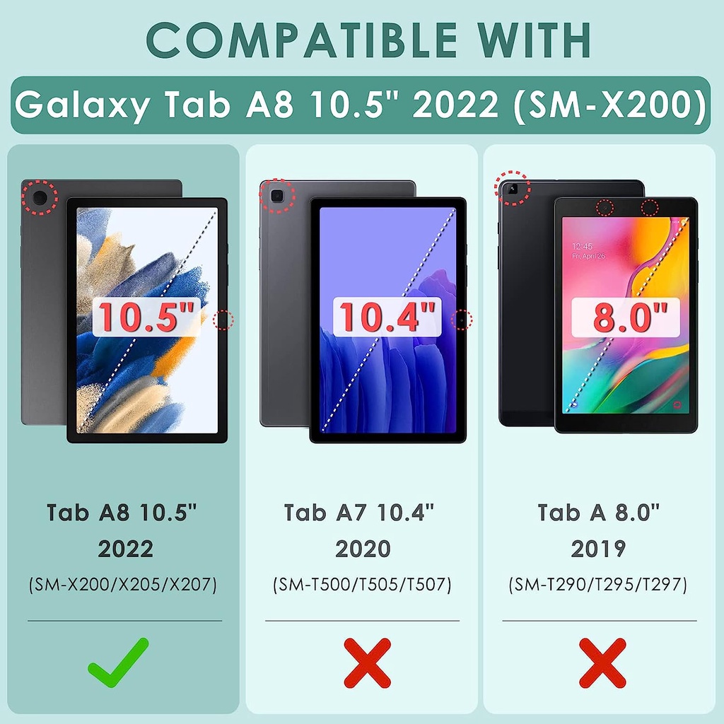 Bao Da Máy Tính Bảng Có Thể Xoay 360 Độ Cho Samsung Galaxy Tab A8 10.5 "2022