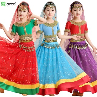 Bộ trang phục múa bụng 2 / 3 / 5 món xinh xắn cho bé gái