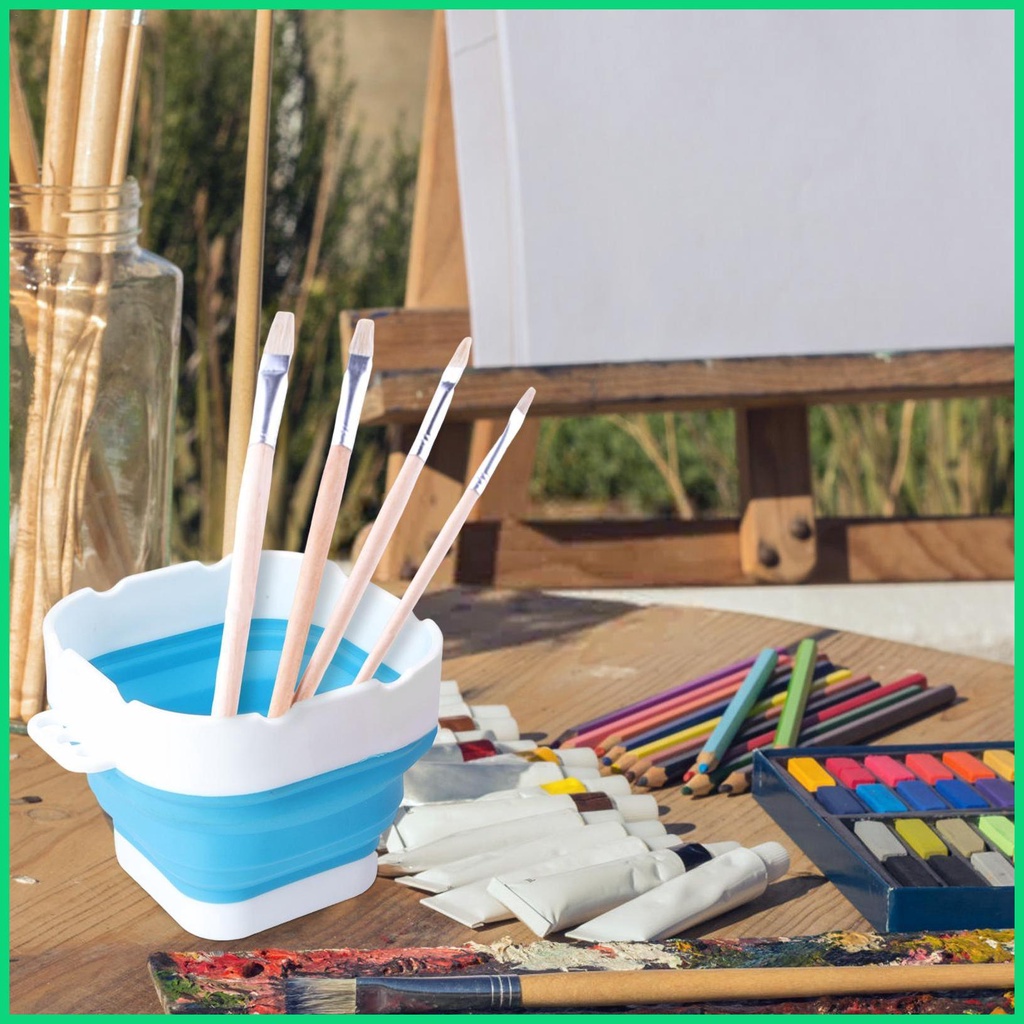 Xô Đựng Cọ Sơn 1.2L Có Giá Đỡ Có Thể Gấp Gọn Tiện Dụng