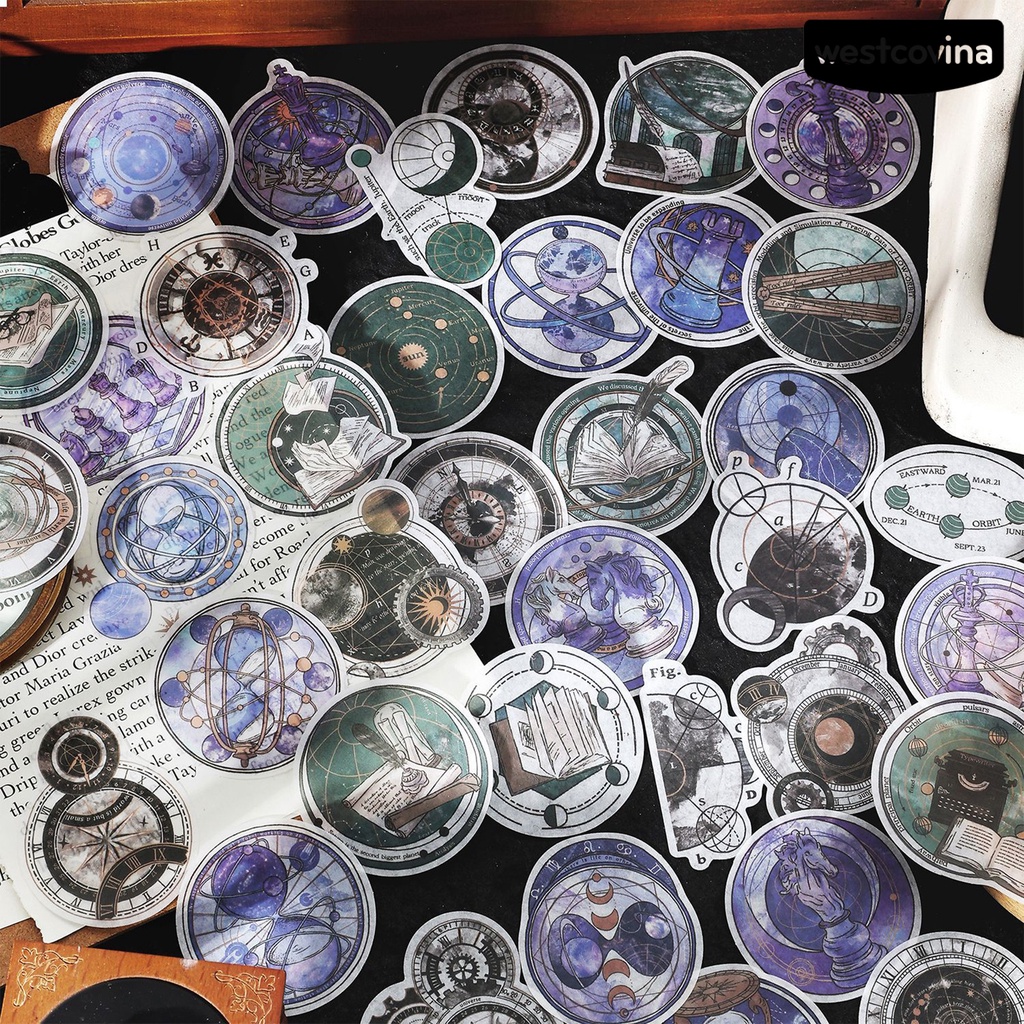 [WSTN]✎Set 60 Sticker Dán Trang Trí Sổ Tay DIY