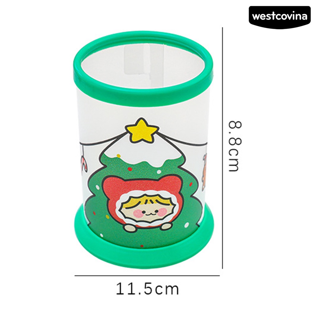 [WSTN]✎Túi Đựng Bút Đa Năng Sức Chứa Lớn Tiết Kiệm Không Gian Họa Tiết Giáng Sinh Hoạt Hình Dễ Thương