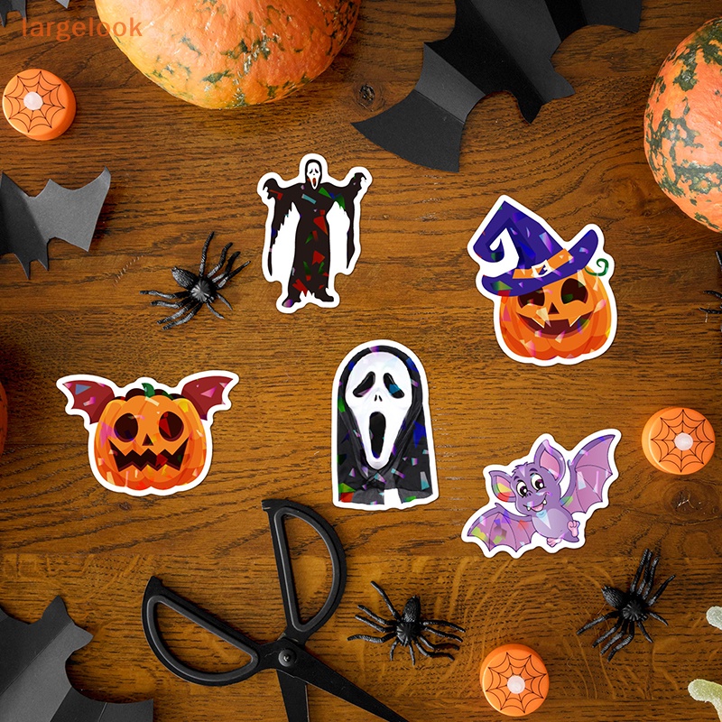 Bộ 50 Sticker Dán Trang Trí Chủ Đề Halloween Chống Thấm Nước