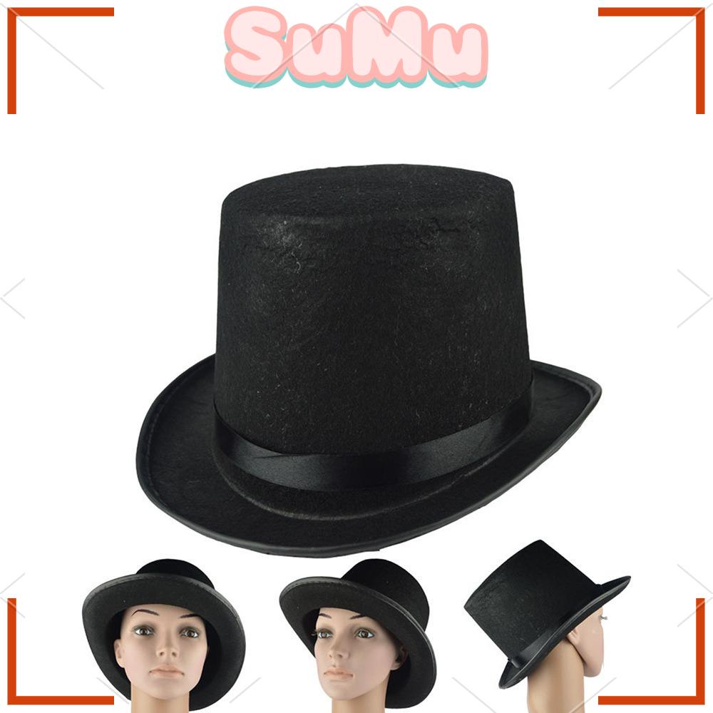 SUMU Nón Ảo Thuật Gia Màu Đen Thanh Lịch Có Thể Gấp Lại