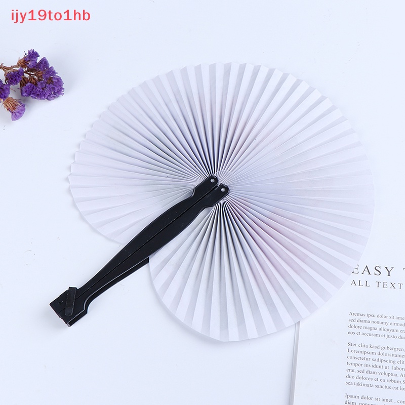 {Ijy19to1hb} Quạt cầm tay mùa hè quạt gấp tay Trung Quốc in giấy quà tặng trang tríMới