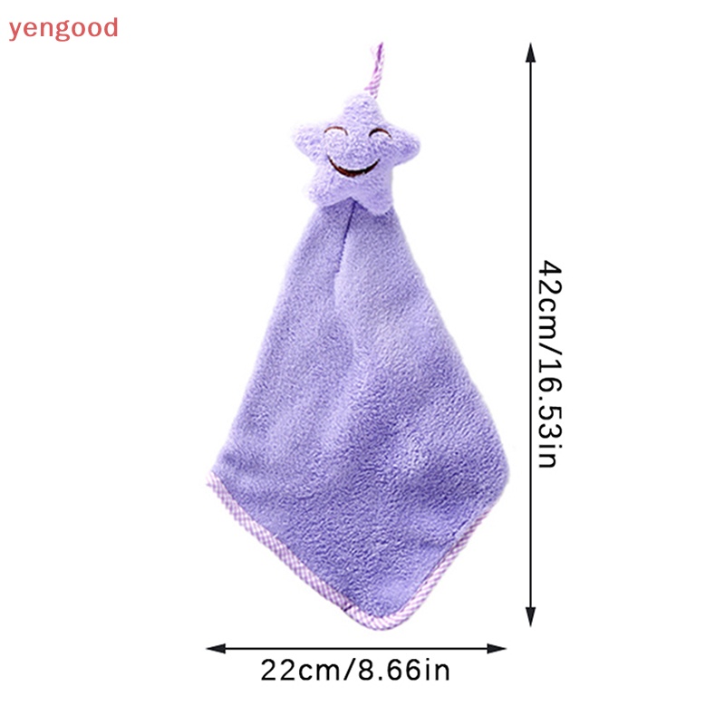 Khăn Lau Tay Treo Tường Bằng Vải Nhung San Hô Mềm Mại Thấm Hút Nước Khô Nhanh Cho Nhà Bếp / Phòng Tắm