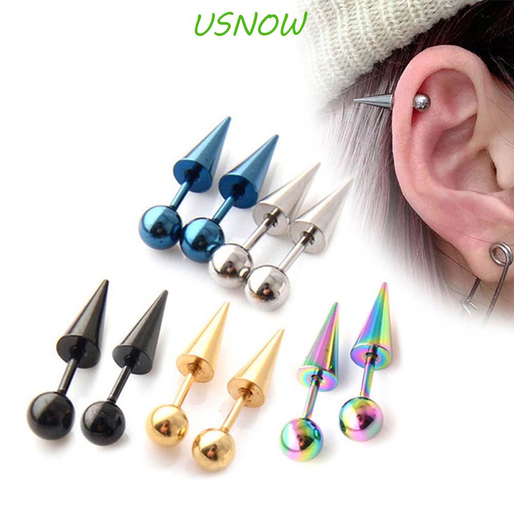 USNOW Bông Tai HợP Kim DạNg Đinh NhọN ThờI Trang