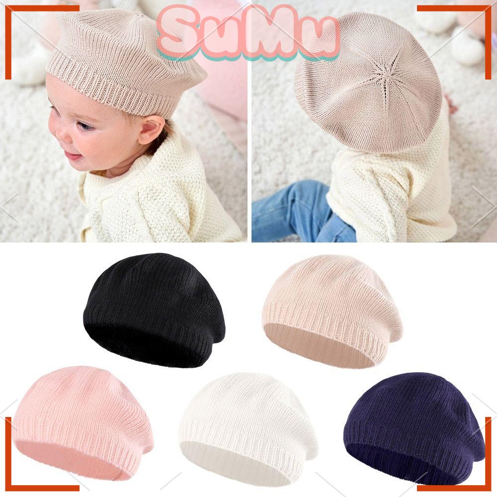SUMU Mũ Beret Mềm Mại Phong Cách Vintage Cho Bé