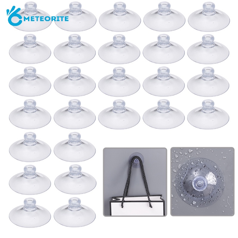 Móc Treo Chìa Khóa Gắn Tường Đa Năng Hình Tròn Bằng PVC Trong Suốt Chống Thấm Nước Siêu Bền Tiện Dụng