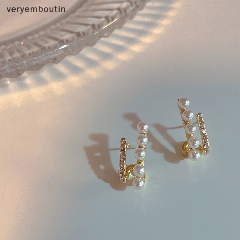 1 Đôi Bông Tai Ngọc Trai Thời Trang Cổ Điển Hàn Quốc Dành Cho Nữ