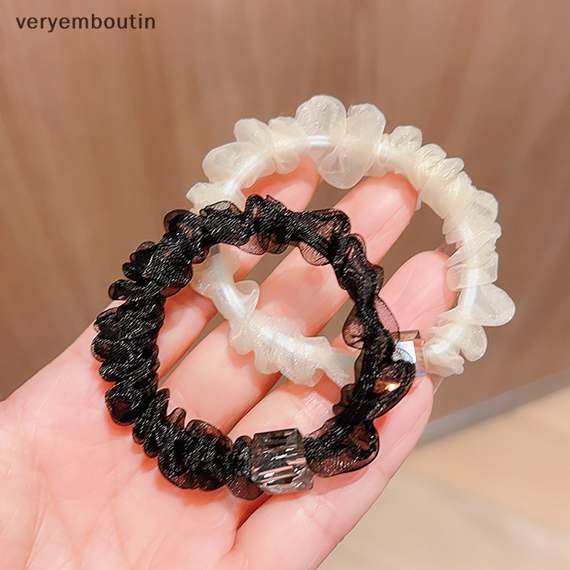 Bộ 2 Dây Cột Tóc Co Giãn Thời Trang Thanh Lịch Dành Cho Nữ