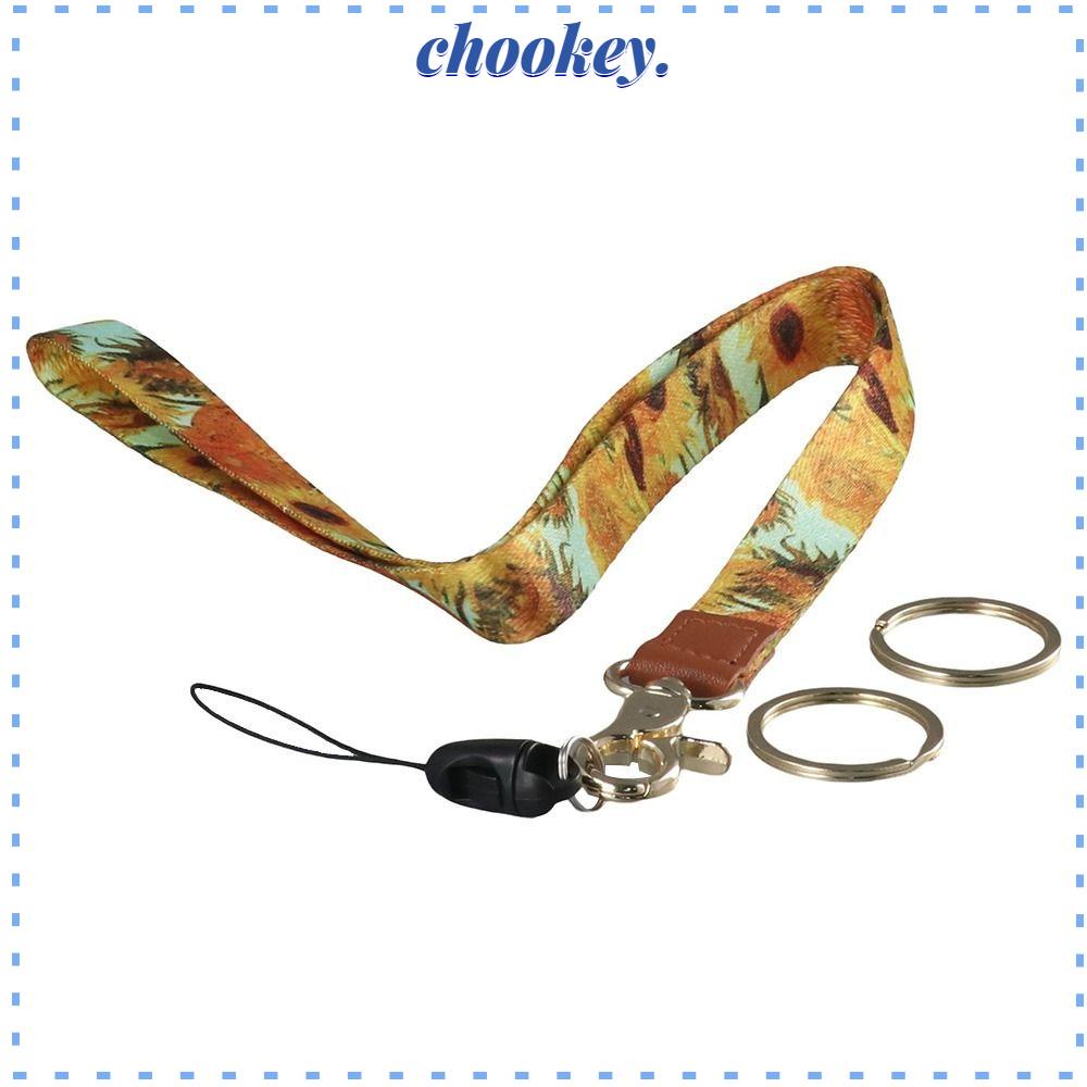 CHOOKEY Móc Khóa Xoay Có Dây Đeo Di Động Bền Bỉ Mới