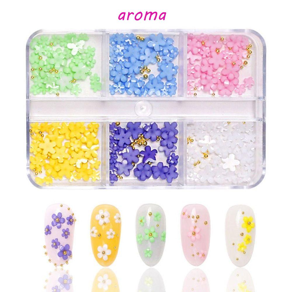 AROMA Charms Phụ Kiện 3D Trang Trí Móng Tay Xinh Xắn
