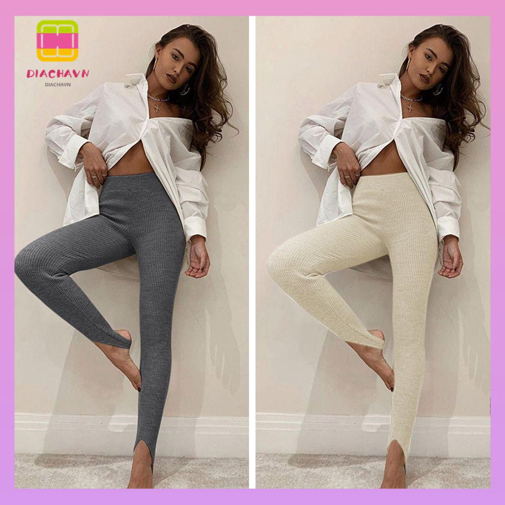 DIACHAVN Quần Legging Lưng Cao Dáng Ôm Dễ Phối Đồ Thời Trang Thu Đông Cho Nữ
