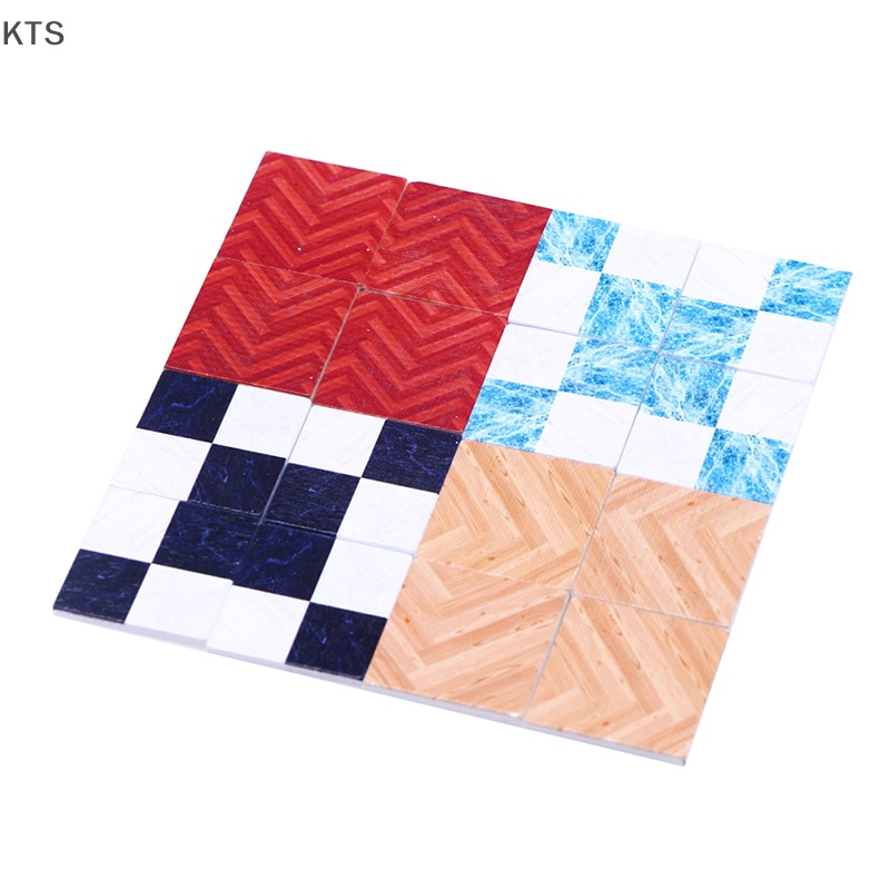 Set 9 Tấm Lót Sàn Họa Tiết Sọc Caro Trang Trí Nhà Búp Bê / Phòng Khách / Phòng Ngủ