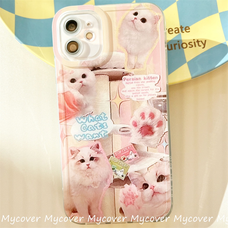 Ốp Điện Thoại Silicone Mềm Chống Sốc In Hình Mèo Ragdoll Cho iPhone 11 12 13 14 Pro Max X Xr Xs 8 7 6 Plus SE 2020