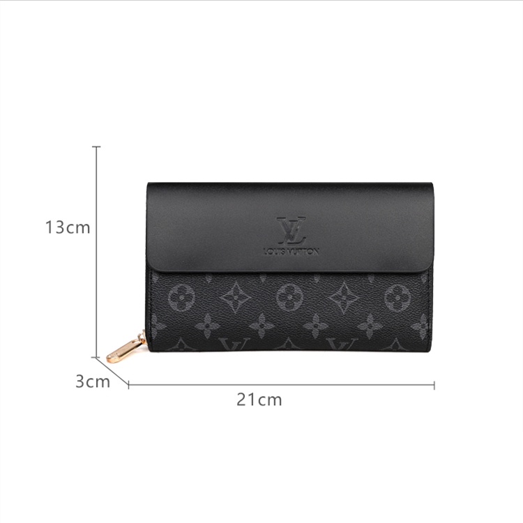 Ví Cầm Tay LV1131 Màu Trơn Cỡ Lớn Thời Trang Sang Trọng Cho Nữ