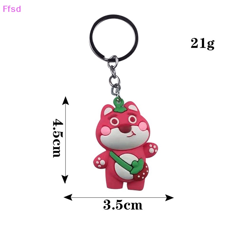 Móc Khóa Hình Gấu 3D Mềm Mại Dễ Thương