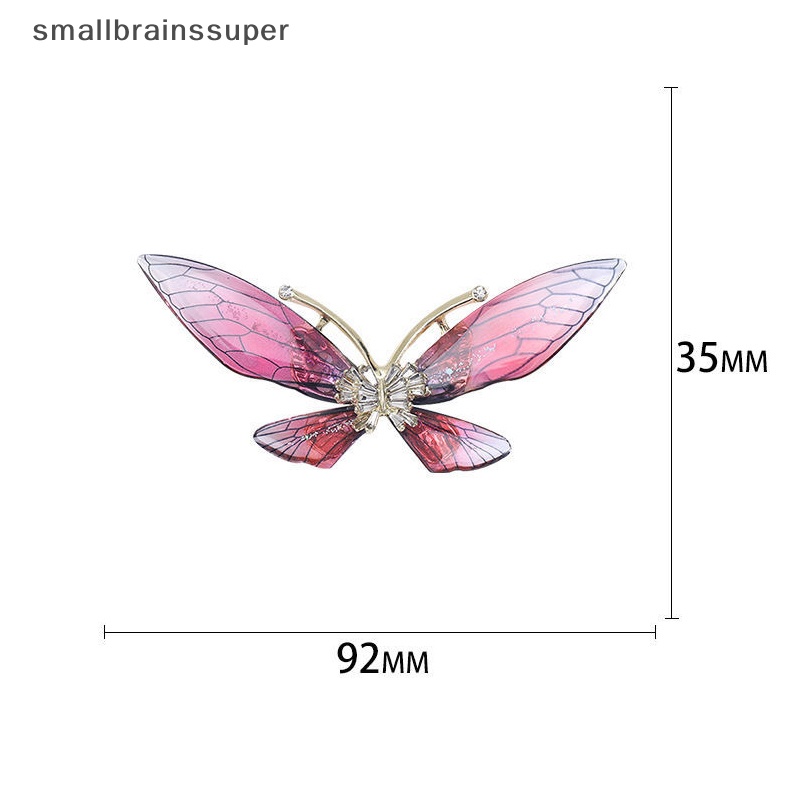 Trâm Cài Áo Hình Bướm Bằng Acrylic Trong Suốt Thời Trang Cho Nữ SBS
