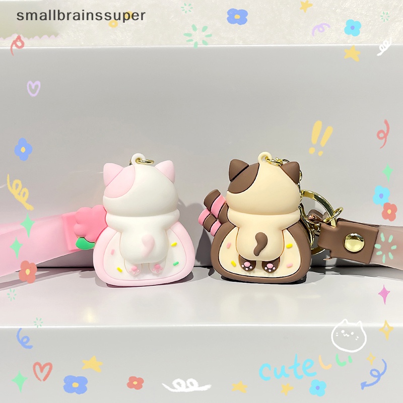 Móc Khóa Hình Chú Mèo Hoạt Hình Đáng Yêu Bằng PVC