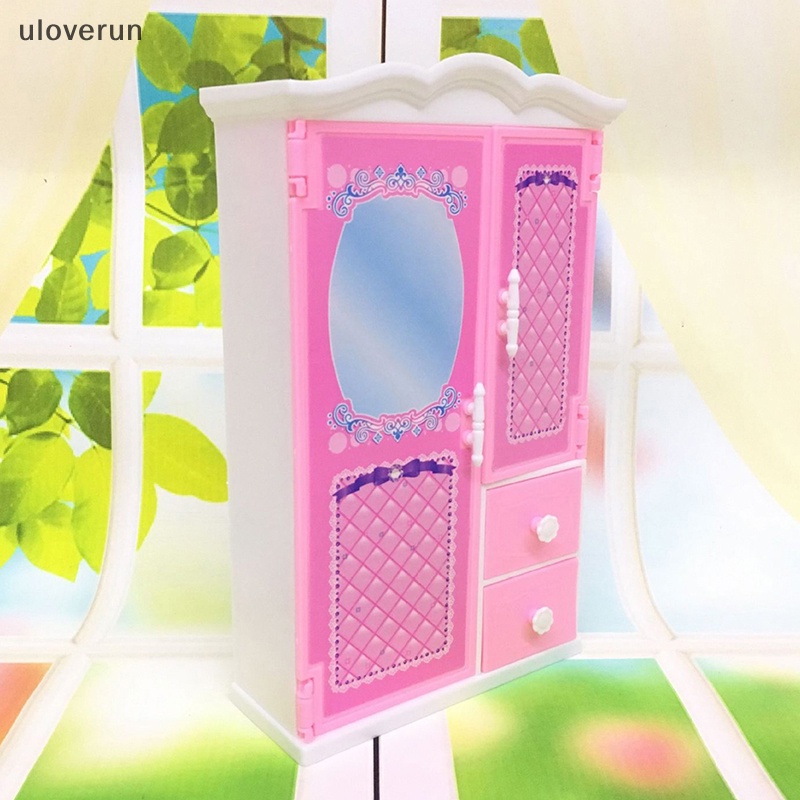 Uloverun Tủ Quần Áo Nội Thất Phòng Ngủ Cho Búp Bê Công Chúa Đồ Chơi Quà Tặng vn