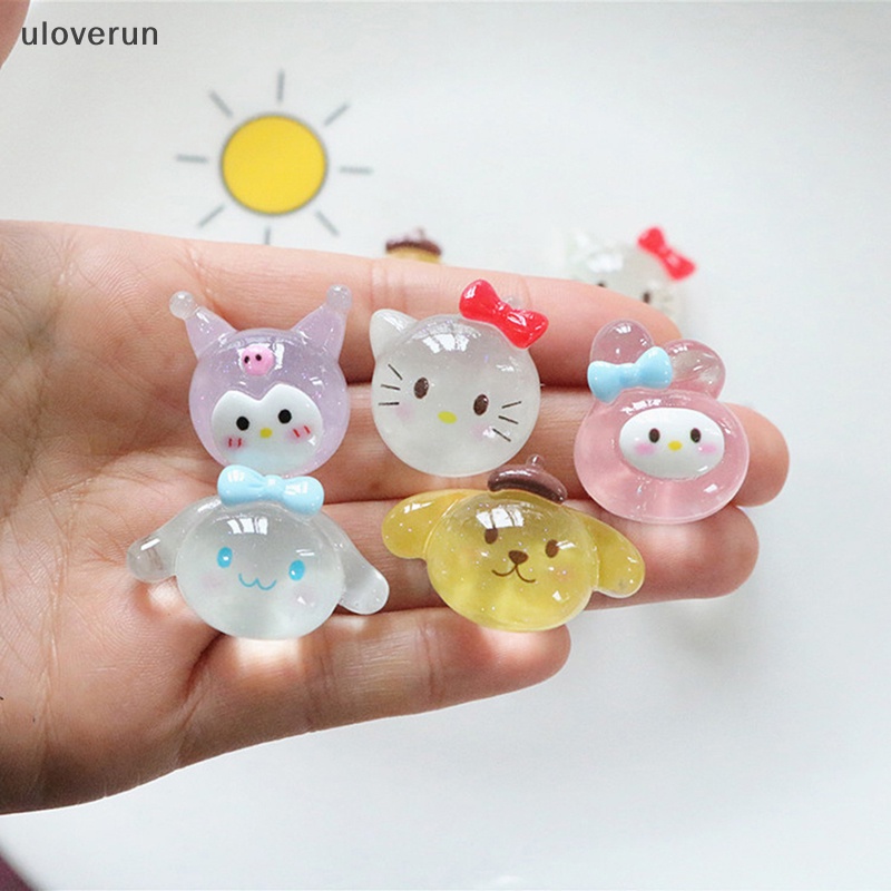 Bộ 5 Tượng Búp Bê Hoạt Hình Huỳnh Quang Trang Trí Nhà Cửa