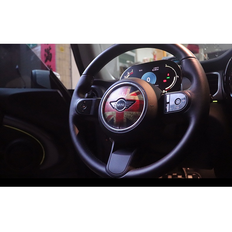 MINI COOPER steering wheel sticker COUNTRYMAN CABRIO Paceman JCW CLUBMAN F54 F55 F56 F57 F60 handlebar center standard painted three-dimensional sticker
