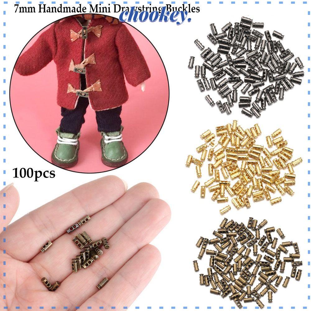 CHOOKEY Set 100 Nút Cài Mini 7mm Bằng Kim Loại Tiện Dụng