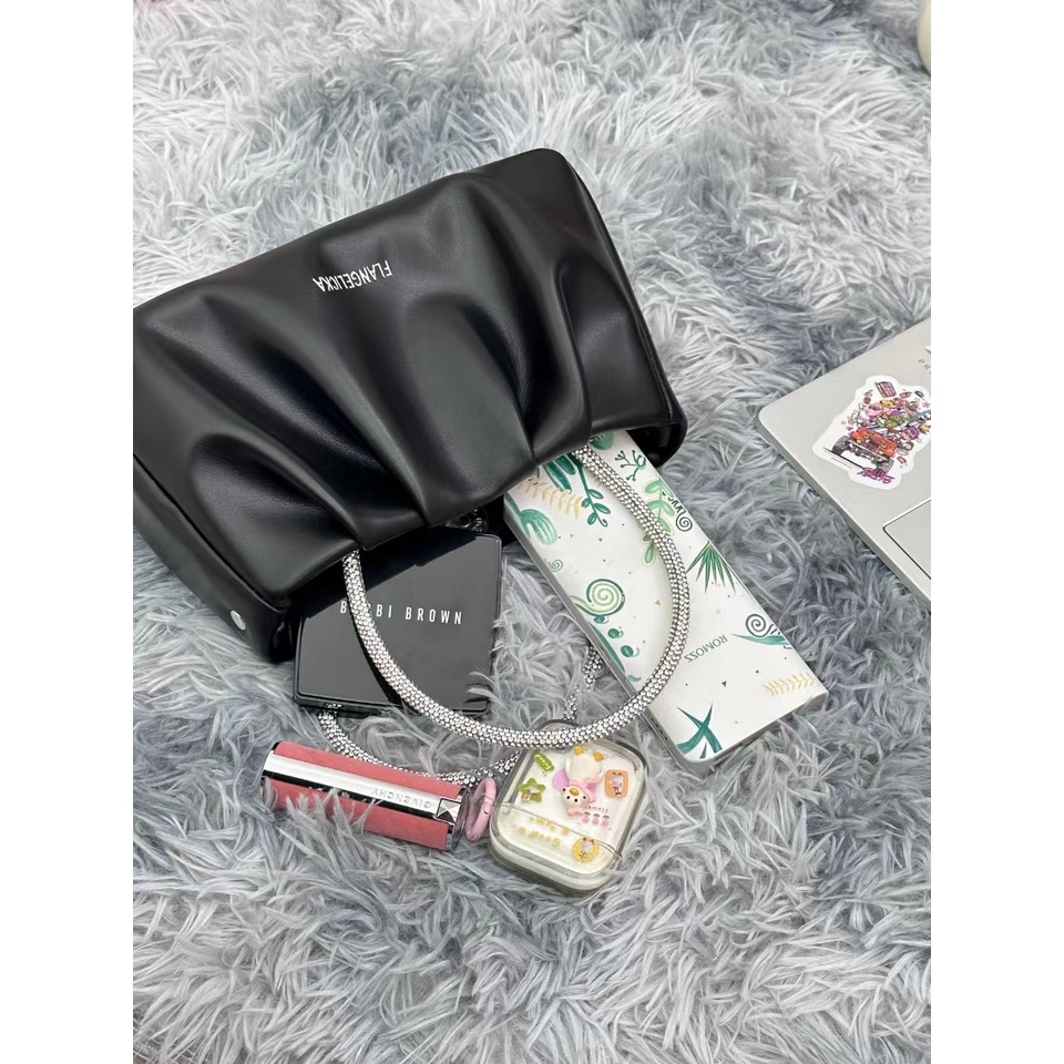 Túi Đeo Chéo Một Bên Vai Hình Đám Mây Đính Đá Thời Trang Dành Cho Nữ