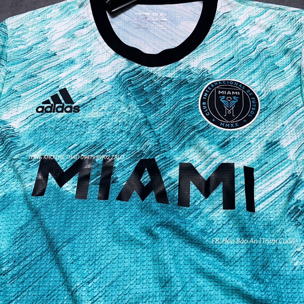 Bộ Quần Áo Bóng Đá Inter Miami Blue 2022 Vải Polyester Màu Xanh Dương Trong Vòng 48 Giờ