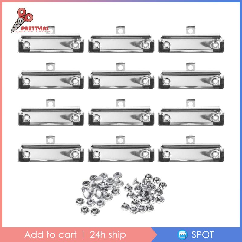 Set 12 Giá Đỡ Bảng Kẹp Bằng Sắt Và Cao Su 3.94 "Tiện Dụng Cho Trường Học / Văn Phòng