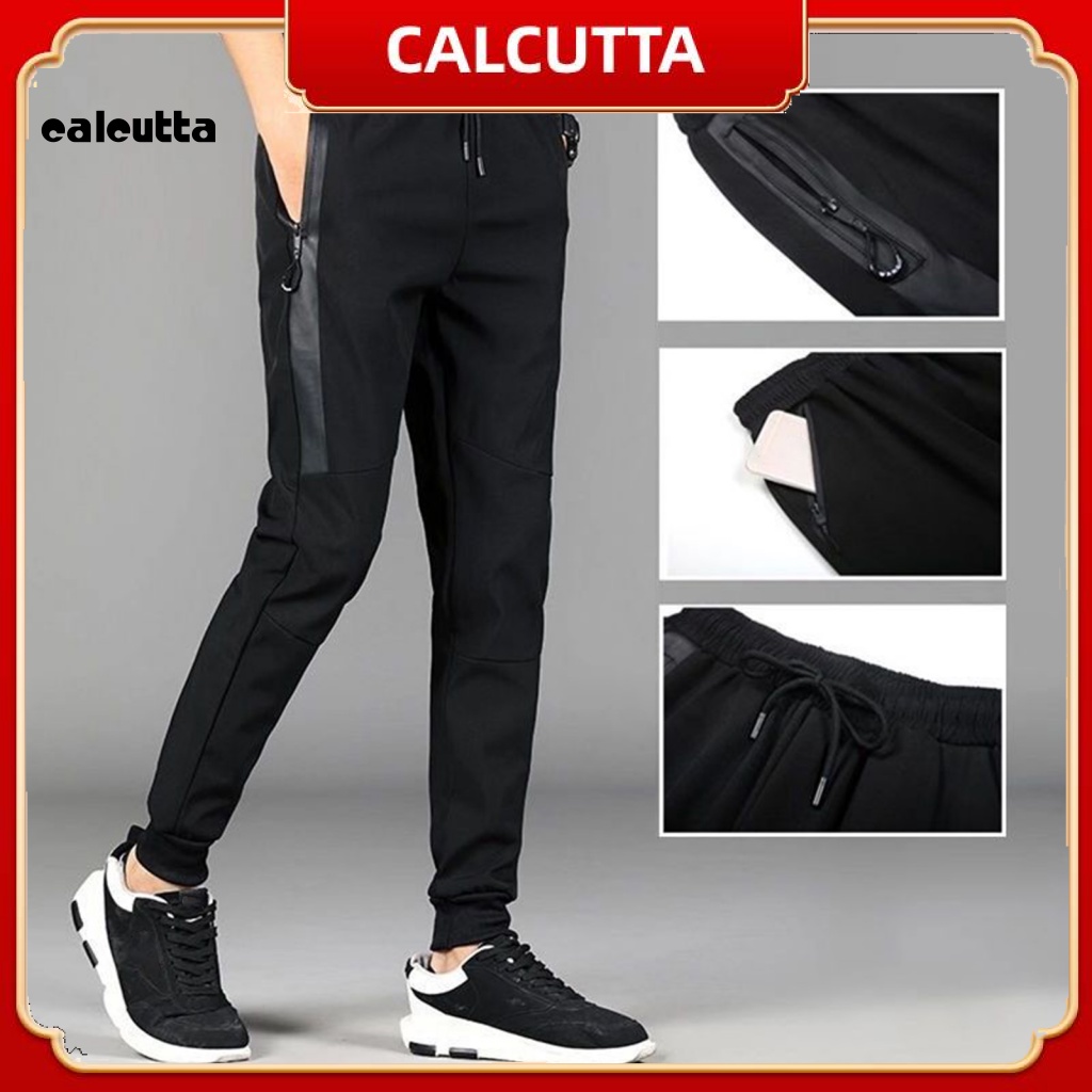 [calcutta] Quần Dài Nam Lưng Thun Rút Dây Màu Trơn Mặc Hàng Ngày