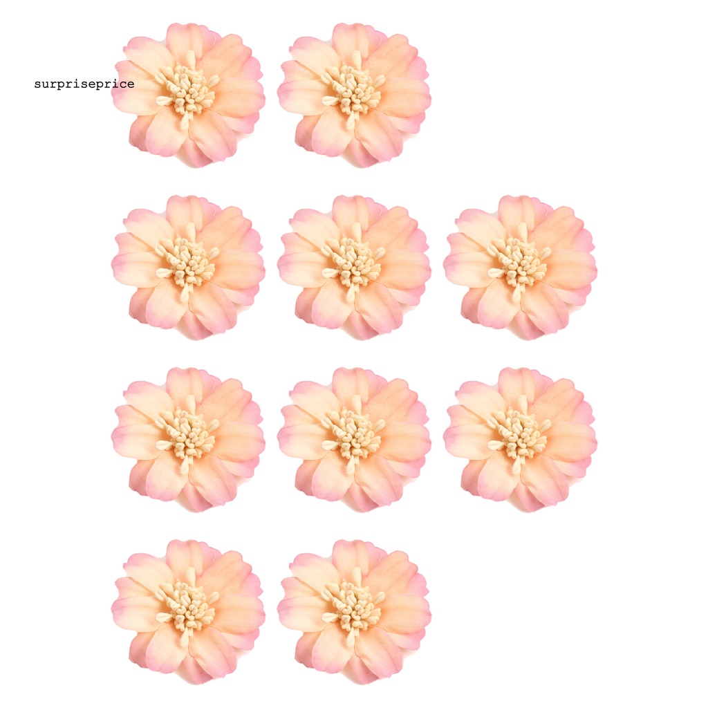 Set 10 Bông Hoa Giả Bằng Lụa Chống Nước Dùng Trang Trí Tiệc Cưới