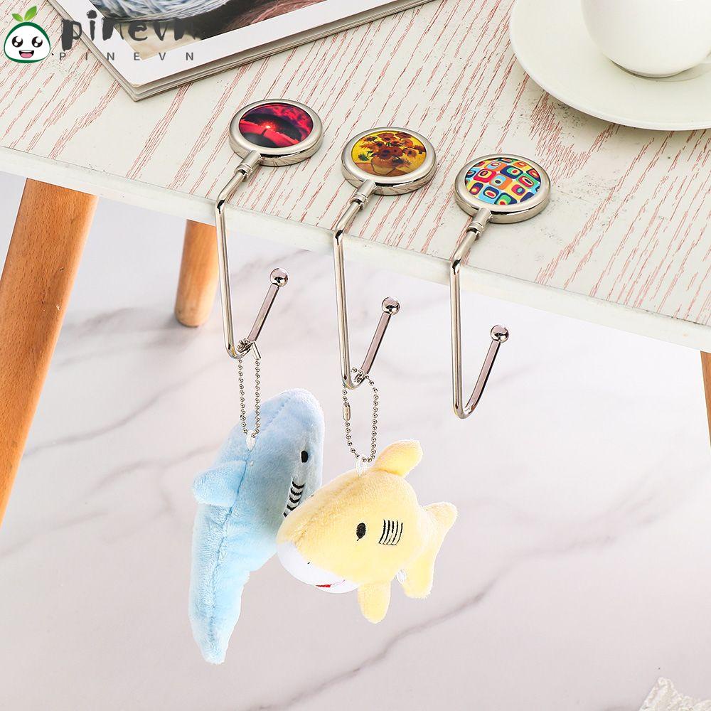 PINEVN Móc Treo Túi Xách Vẽ Tranh Sơn Dầu Để Bàn Tiện Dụng Mang Đi Du