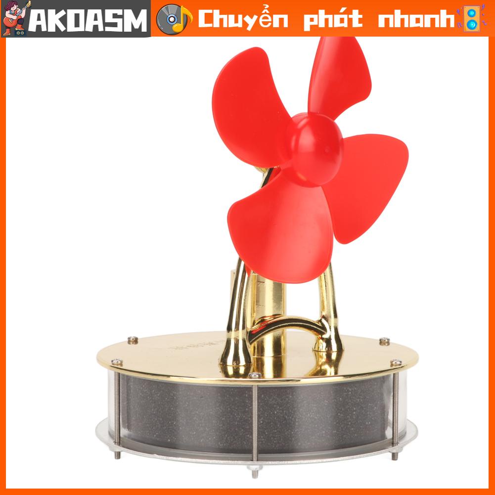 AKOASM Đồ chơi động cơ Stirling Tiếng ồn thấp Hoạt mượt mà hơn Mô hình vật lý khoa học màu đỏ cho quà tặng