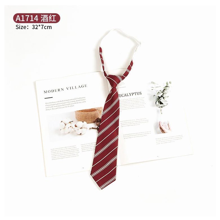 Cà Vạt Kẻ Sọc Phong Cách Preppy Nhật Bản Cho Nam Và Nữ