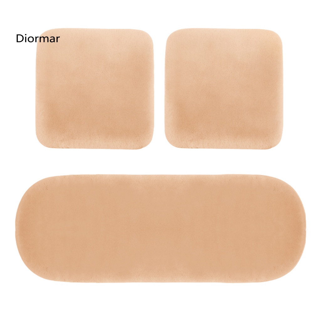 Set 3 Vỏ Bọc Đệm Ghế Ngồi Xe Hơi Giữ Ấm Mùa Đông Chống Trượt