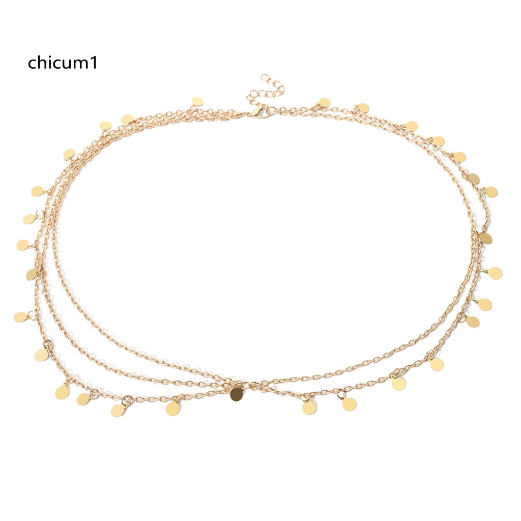 Chuỗi Dây Đeo Đầu Nhiều Lớp Bằng Hợp Kim Cho Nữ