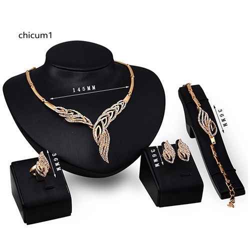 Bộ Trang SứC HợP Kim ĐíNh Đá HìNh GợN SóNg