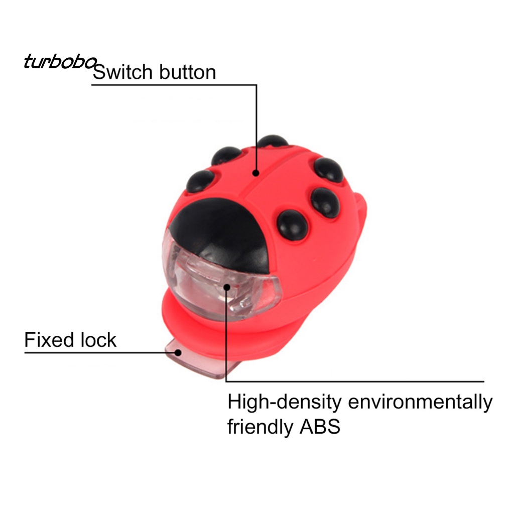 Đèn Pha Led Cảnh Báo An Toàn Hình Bọ Rùa Cho Xe Đạp Scooter