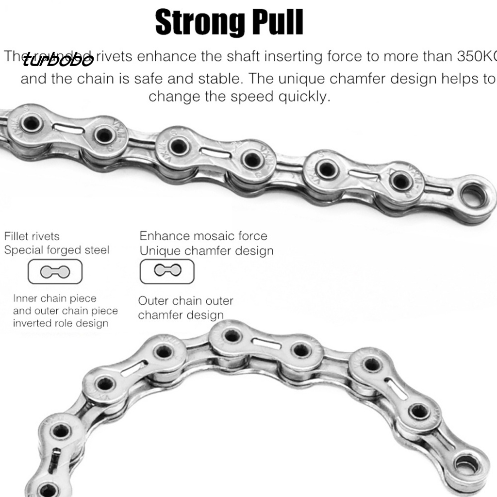 Turbobobo Dây Xích Xe Đạp 11 Tốc Độ Cao Bằng Thép Carbon