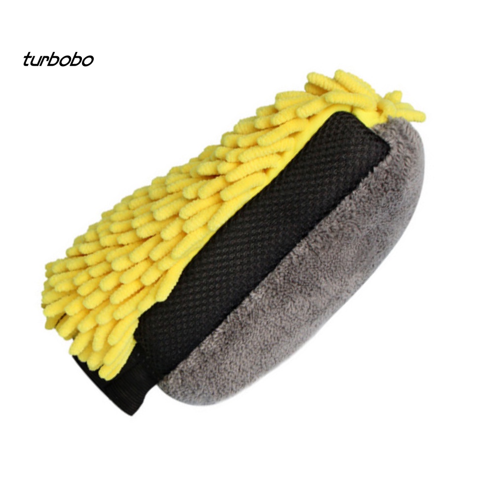 1 Găng Tay Rửa Xe Hơi Vải Microfiber Mềm Có Thể Tái Sử Dụng