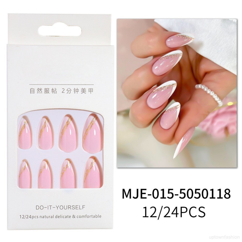 Bộ 24 Móng Tay Giả Trang Trí Nghệ Thuật
