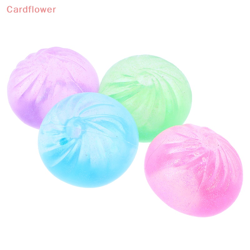 &lt; Cardflower &gt; Đồ Chơi Maltose Bánh Bao Hấp Đàn Hồi Chậm Màu Vàng Kim Phát Nhạc Sáng Tạo Mới Cho Trẻ Em